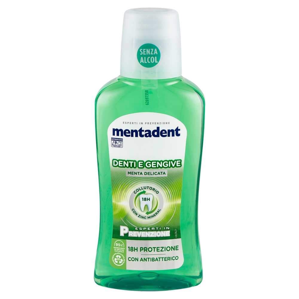 Mentadent Collutorio con Zinc Mineral Denti e Gengive 300 ml